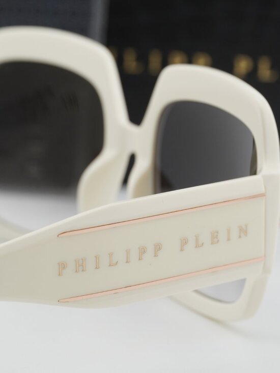 Philipp Plein SPP038M 03GF Square Sunglasses – White / Grey main image 8